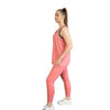 Pink tank top from Milbel Active - side view of girl modelling pink tank top and pink leggings