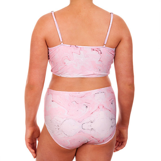 Swimwear - Bikini Top - Pink Marble