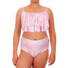 Swimwear - Bikini Top - Pink Marble
